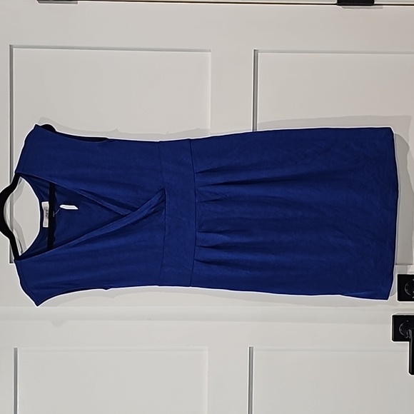 Loft blue sleeveless mini dress with wrap top. Size S sku0061 - Picture 2 of 7